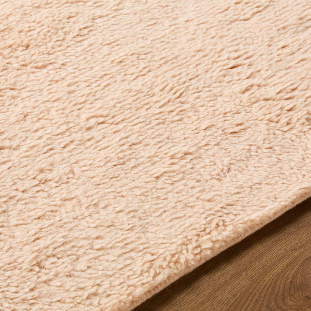 Kanuha Blush Wool Washable Area Rug