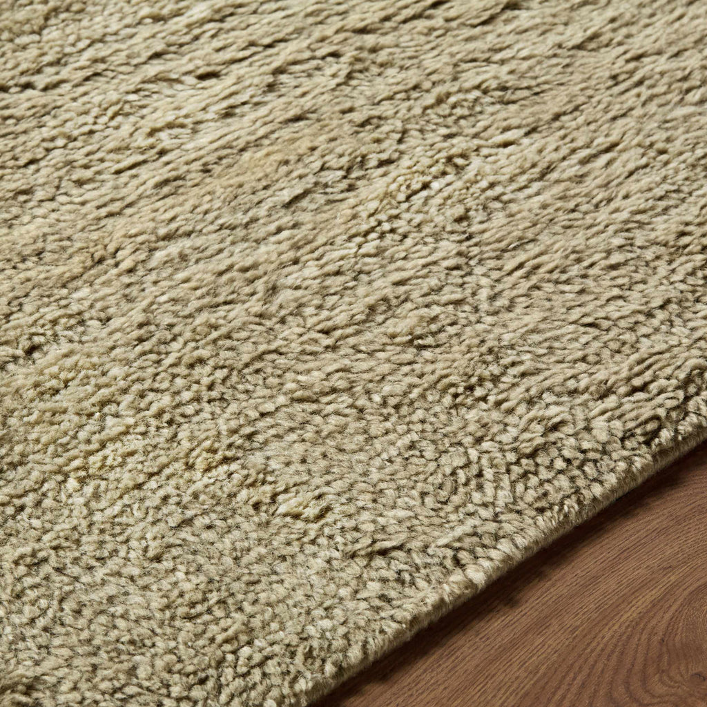 Kanuha Beige Wool Washable Area Rug