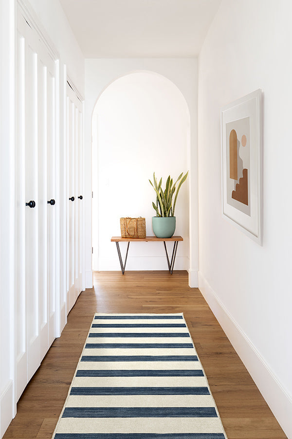 Sumi Sailor Stripe Navy Rug