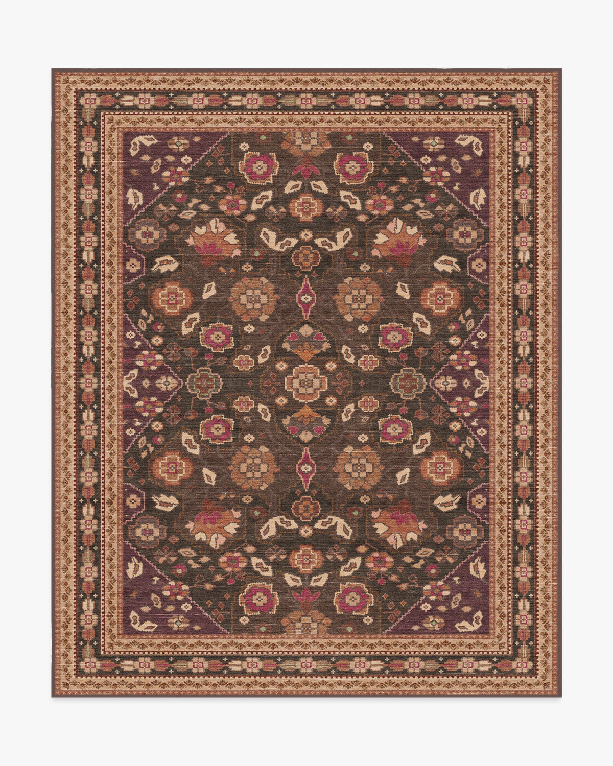 Sybil Brown Flatwoven Rug