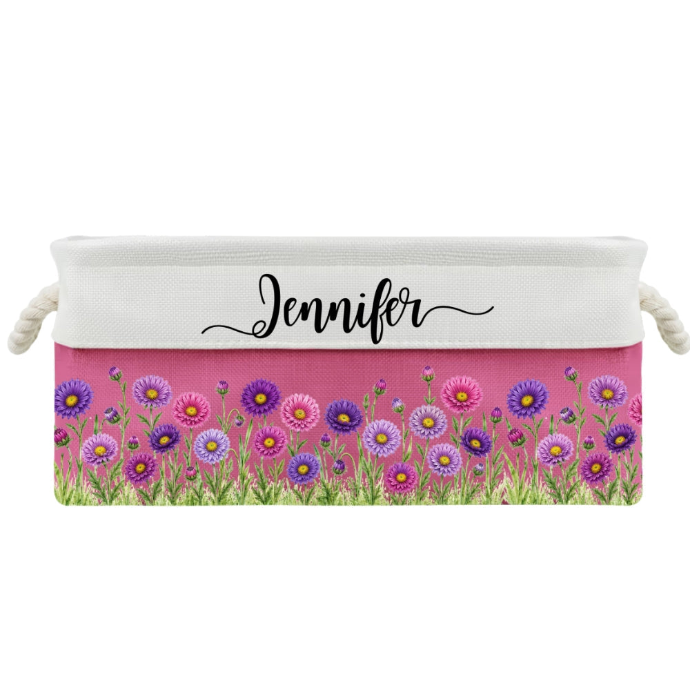 A Garden Full Of Love 1 - Personalized Storage Basket