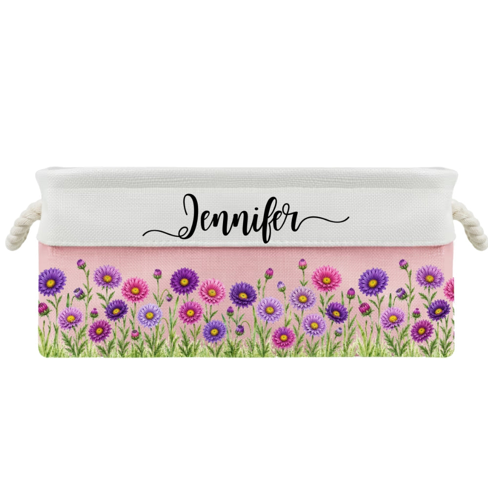 A Garden Full Of Love 1 - Personalized Storage Basket