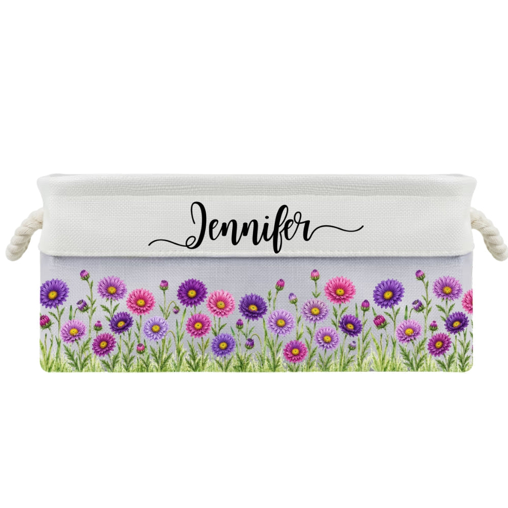 A Garden Full Of Love 1 - Personalized Storage Basket