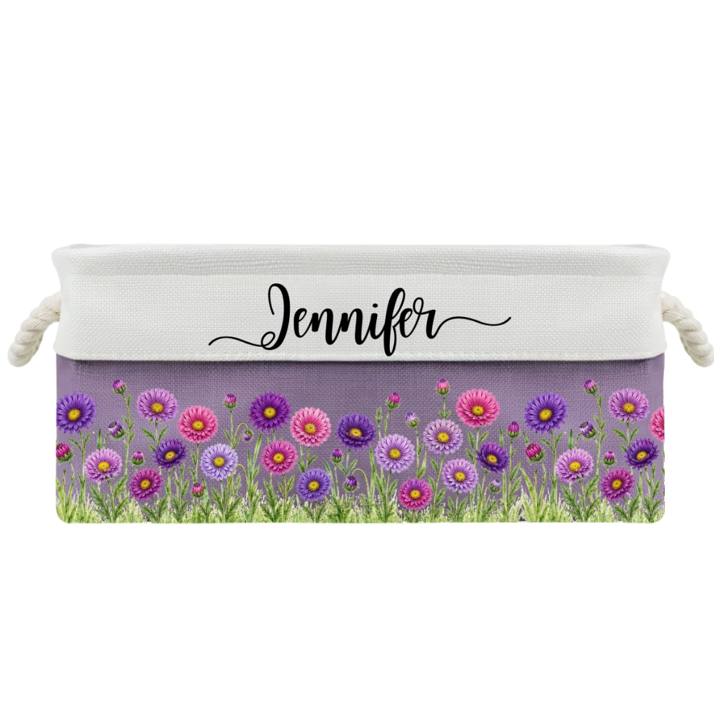 A Garden Full Of Love 1 - Personalized Storage Basket