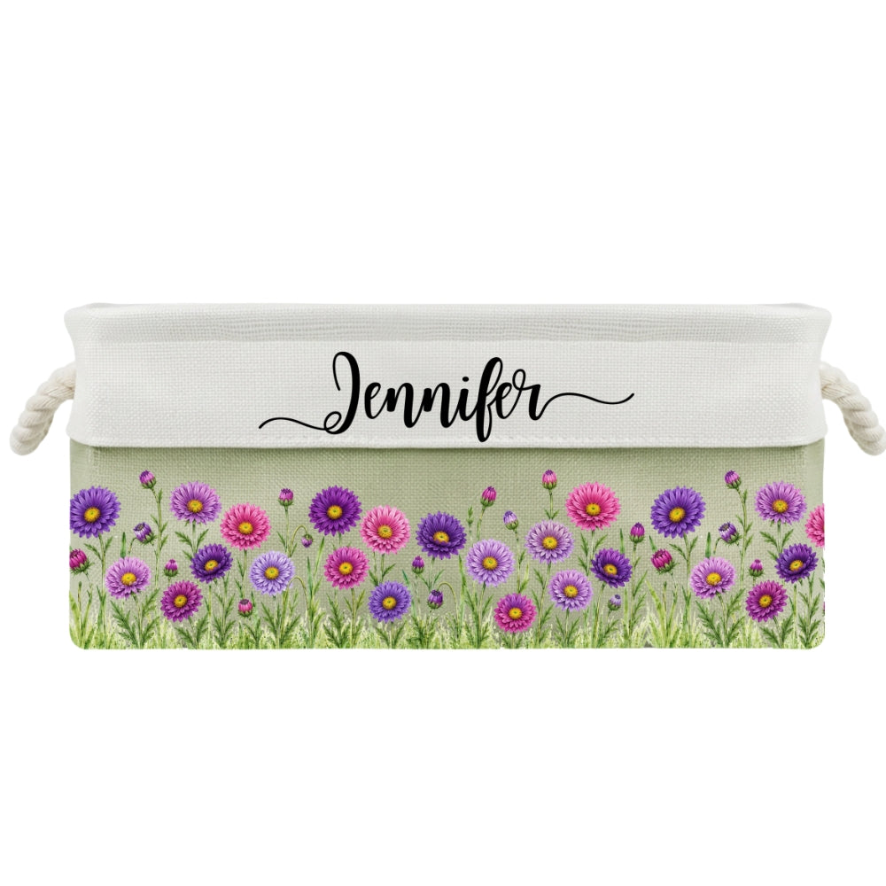 A Garden Full Of Love 1 - Personalized Storage Basket