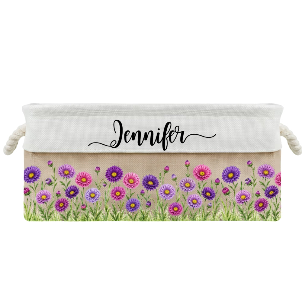 A Garden Full Of Love 1 - Personalized Storage Basket