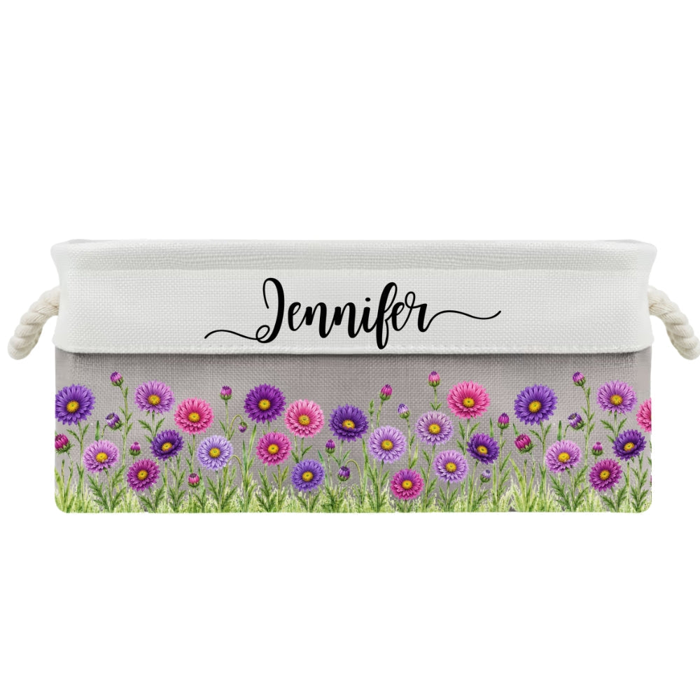 A Garden Full Of Love 1 - Personalized Storage Basket