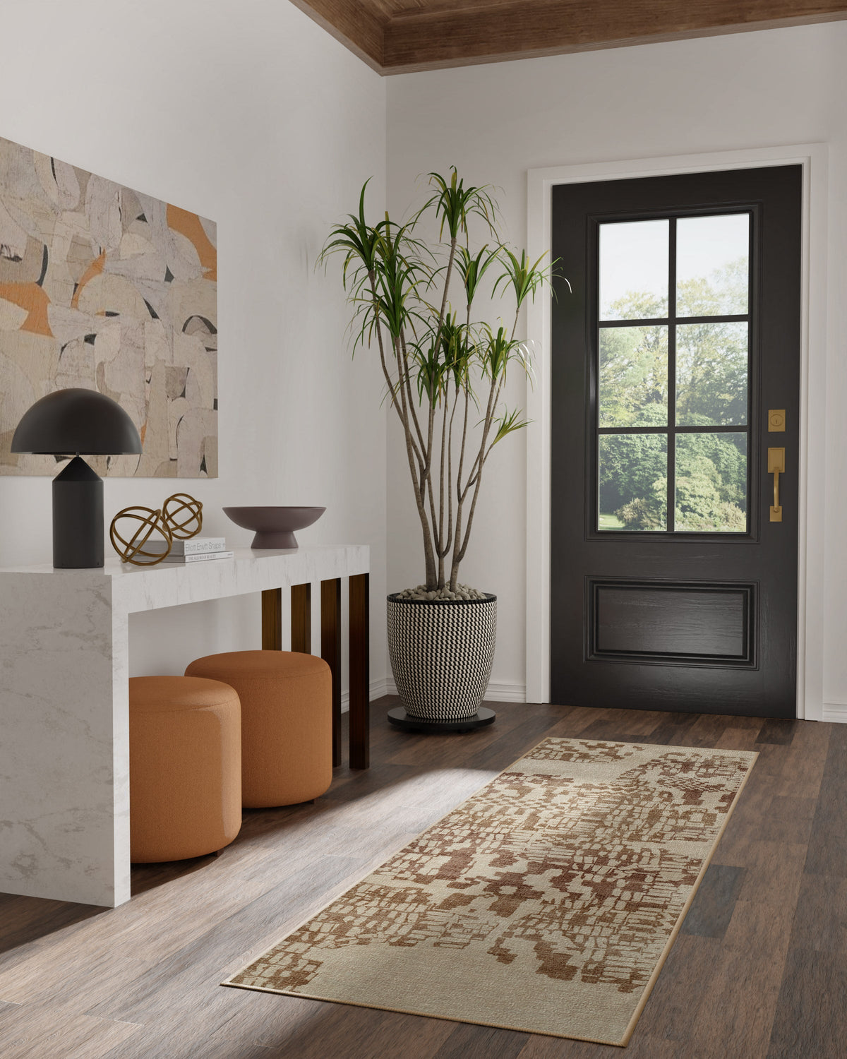 Tessra Bronze & Cream Rug