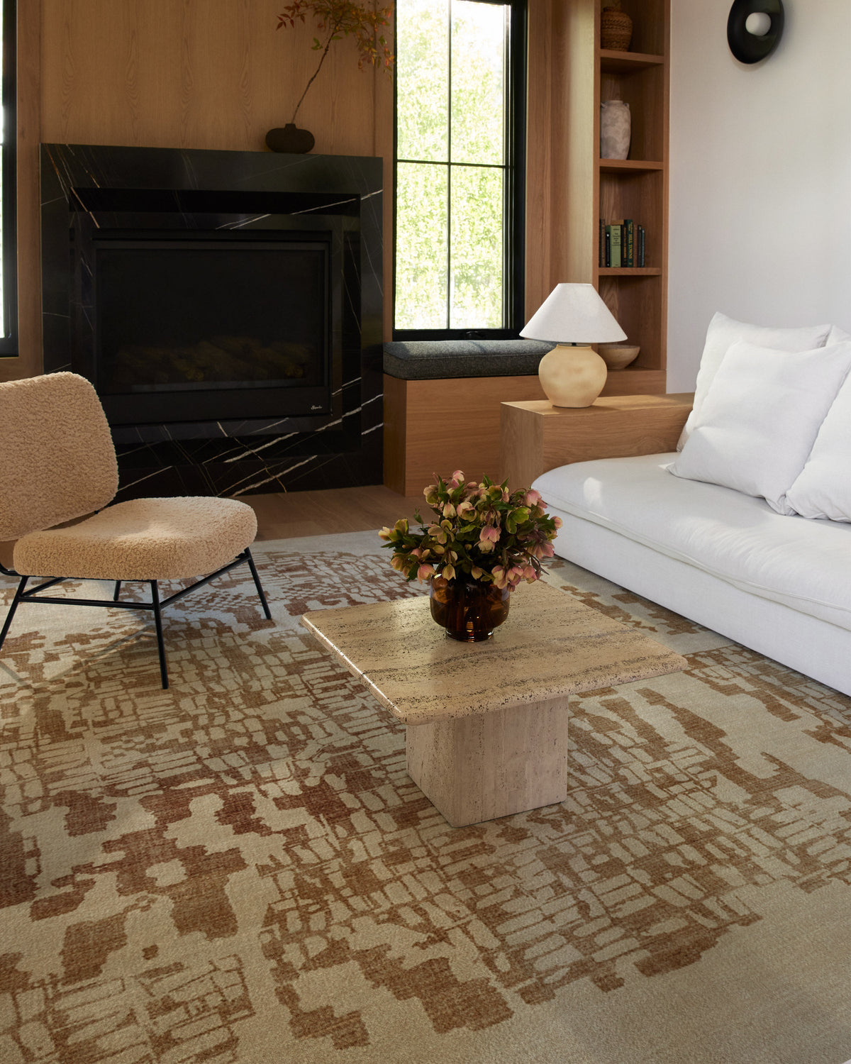 Tessra Bronze & Cream Rug