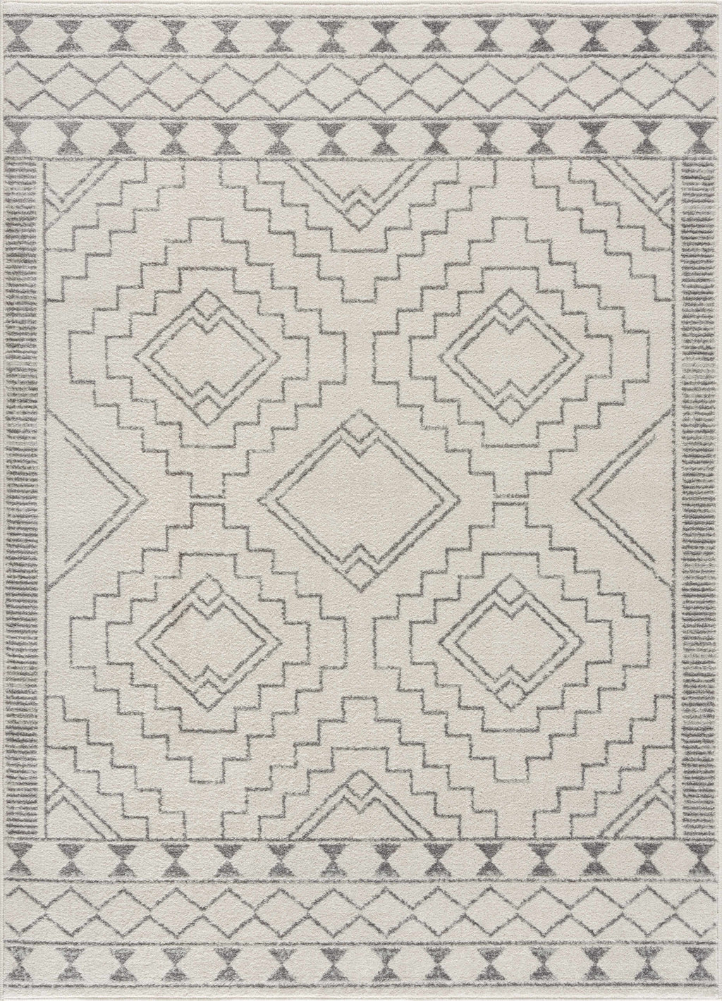 KMRSH-4614 Ivory Tribal Carpet - Clearance