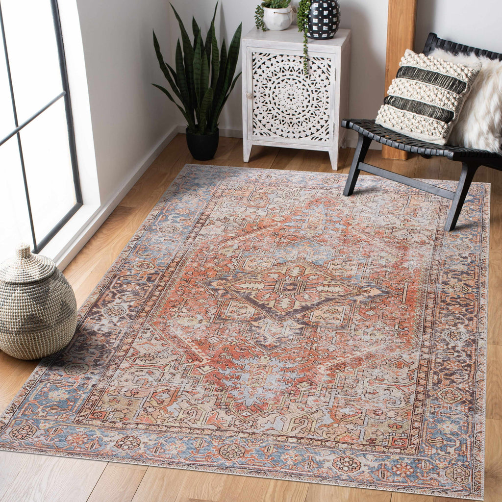 Eira Distressed Washable Rug