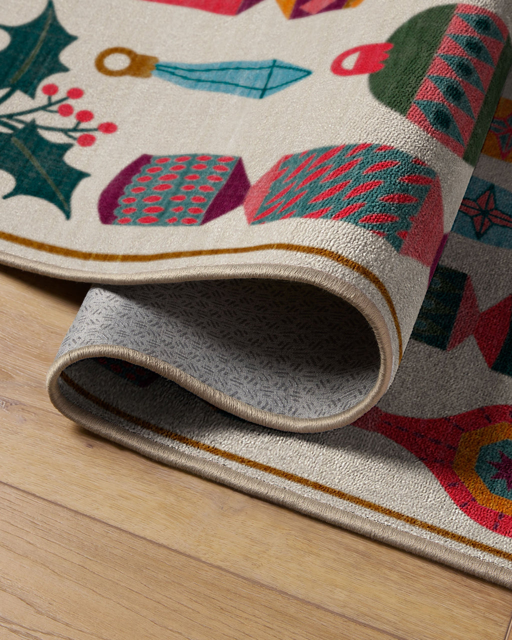 Tidings & Trimmings Cream Rug