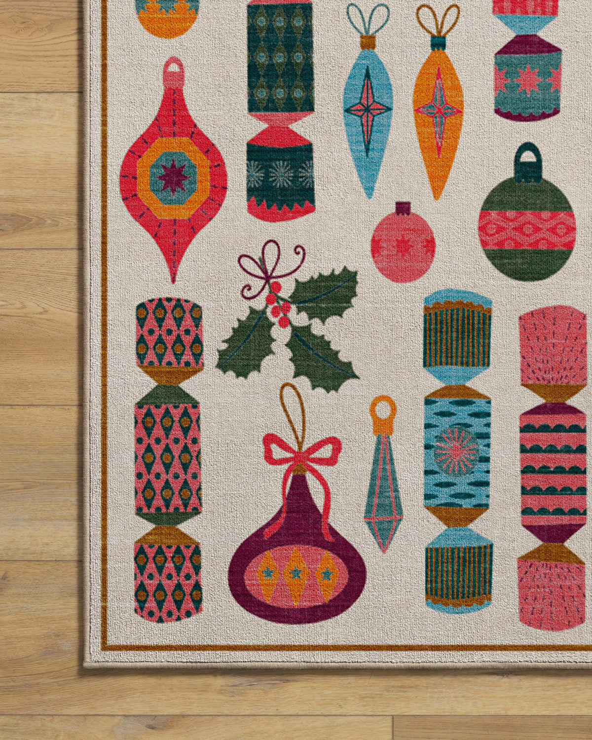 Tidings & Trimmings Cream Rug