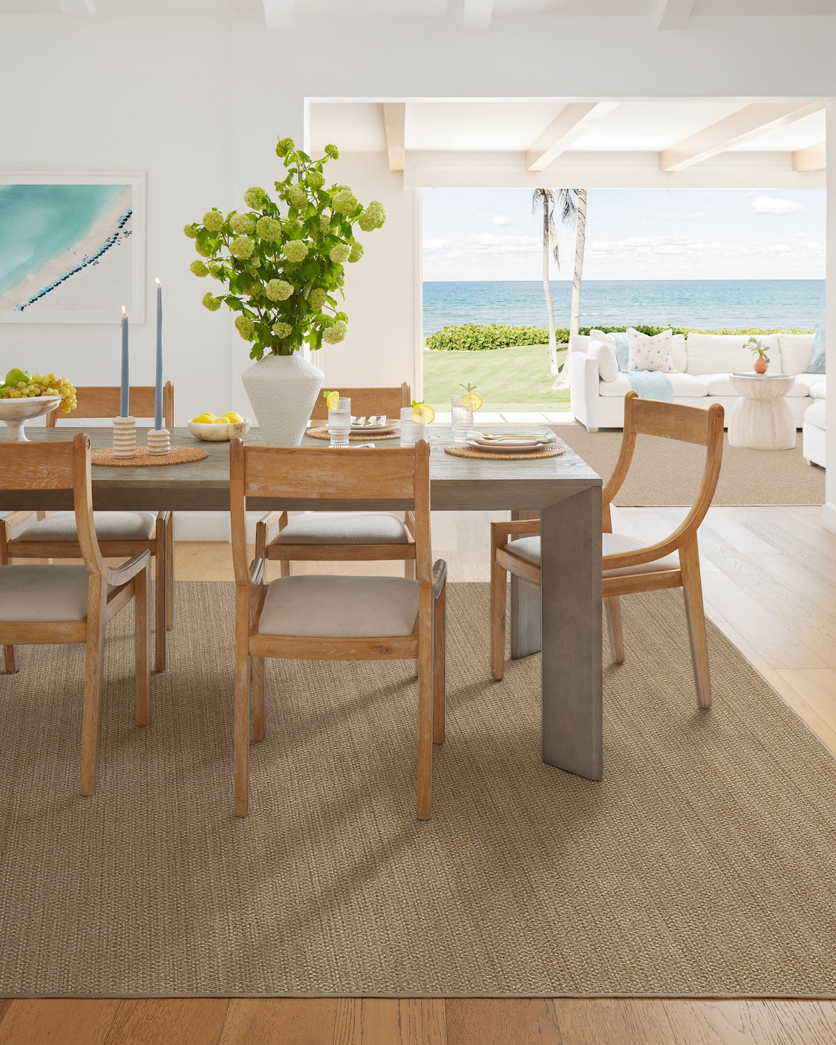 Tillie Solid Sand Re-Jute Rug