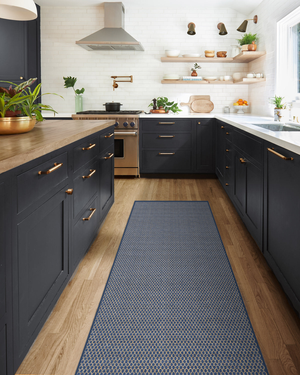 Tillie Solid Soft Navy Re-Jute Rug