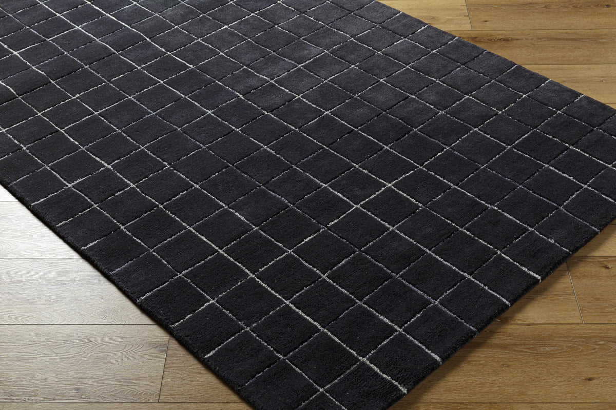 Toshi Jet Black Area Rug