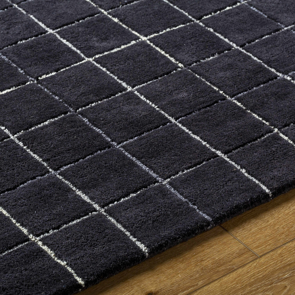 Toshi Jet Black Area Rug