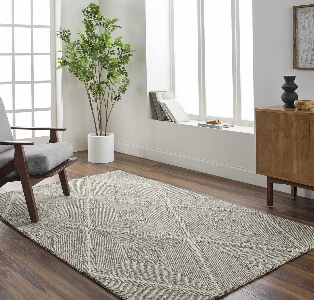 Tene Tufted Wool Area Rug - Clearance