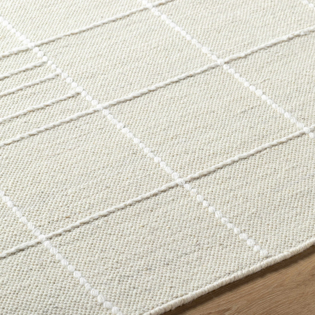 Tieve Off White Checkered Area Rug - Clearance