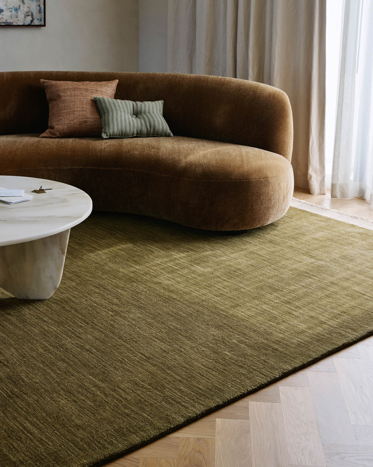 Tropez Olive Wool Rug