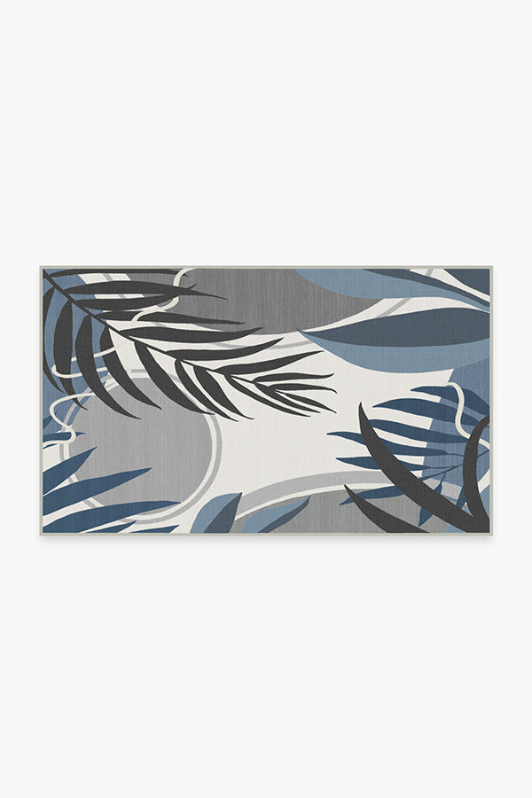 Tulum Ivory Blue Outdoor Rug