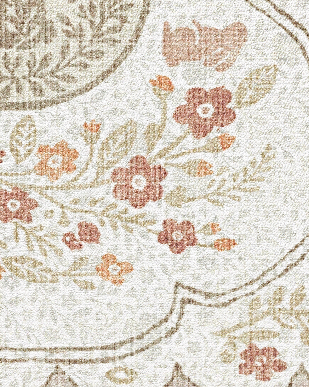 Twin Bunny Border Natural Rug