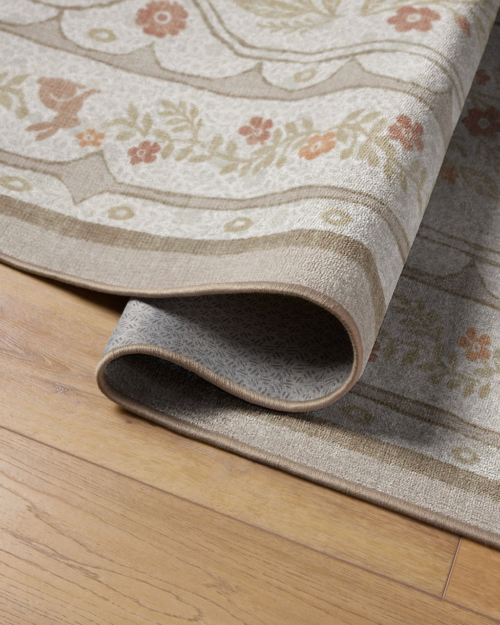 Twin Bunny Border Natural Rug