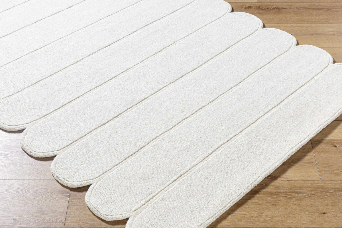 Tayte White Abstract Area Rug