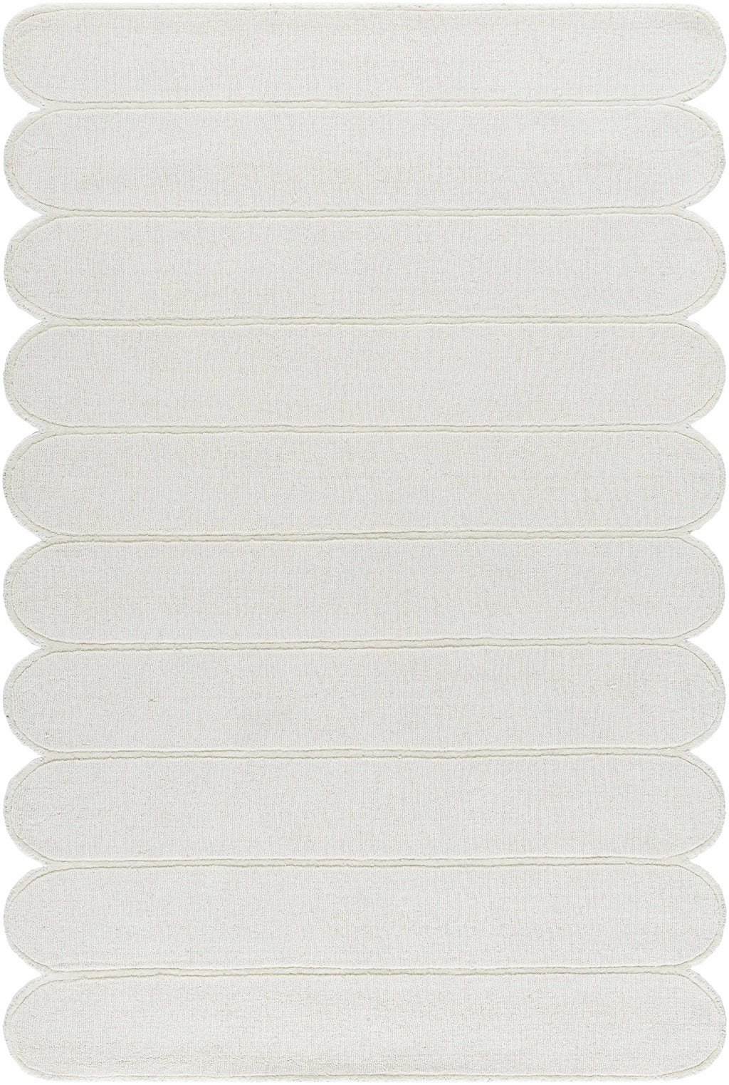 Tayte White Abstract Area Rug
