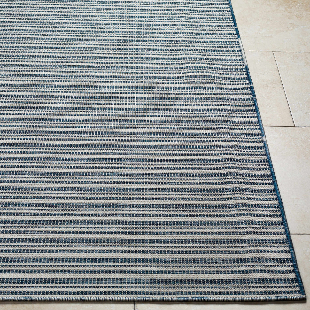 Greg Navy Outdoor Area Rug - Clearance