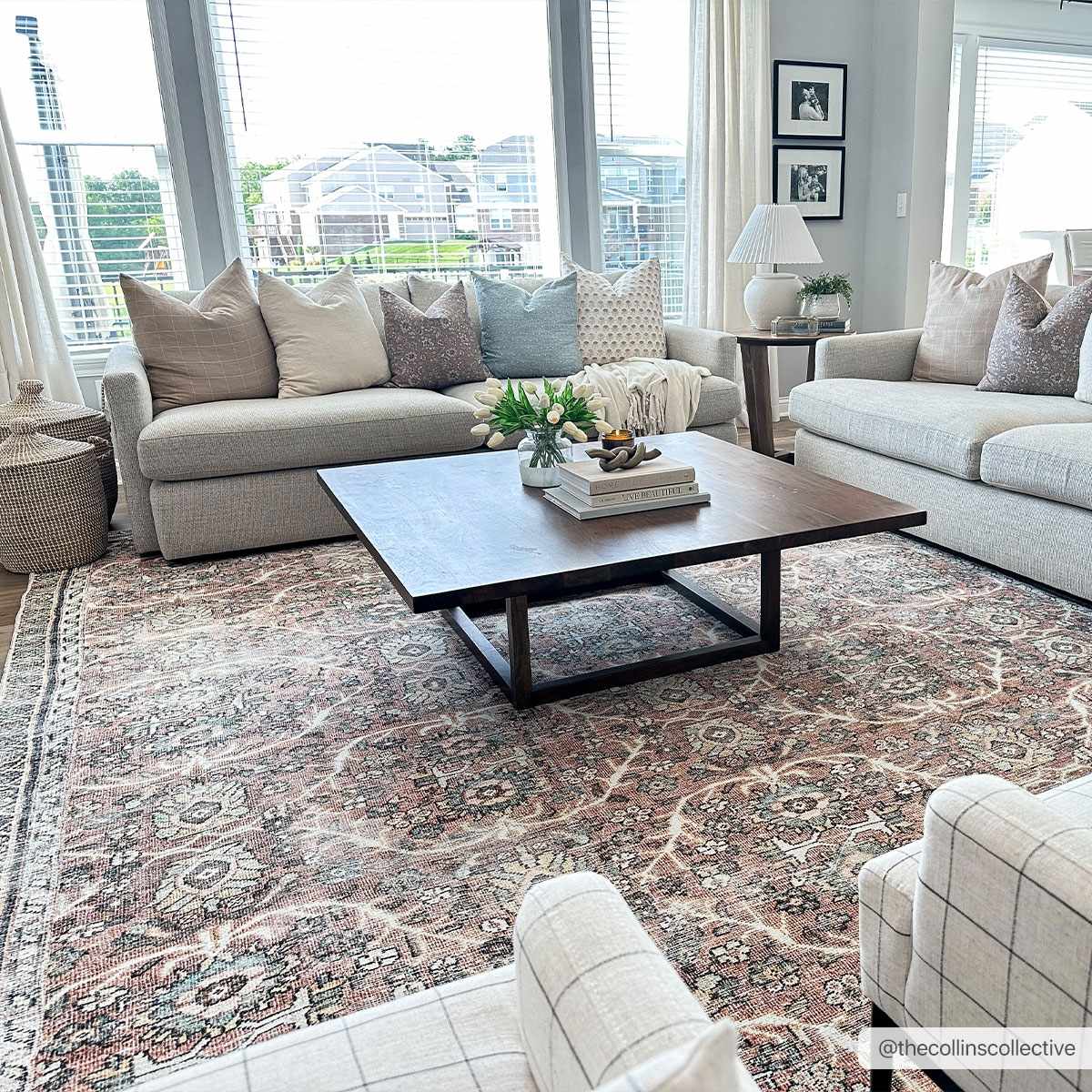 Flat Pile Urpi Red Washable Rug - Clearance