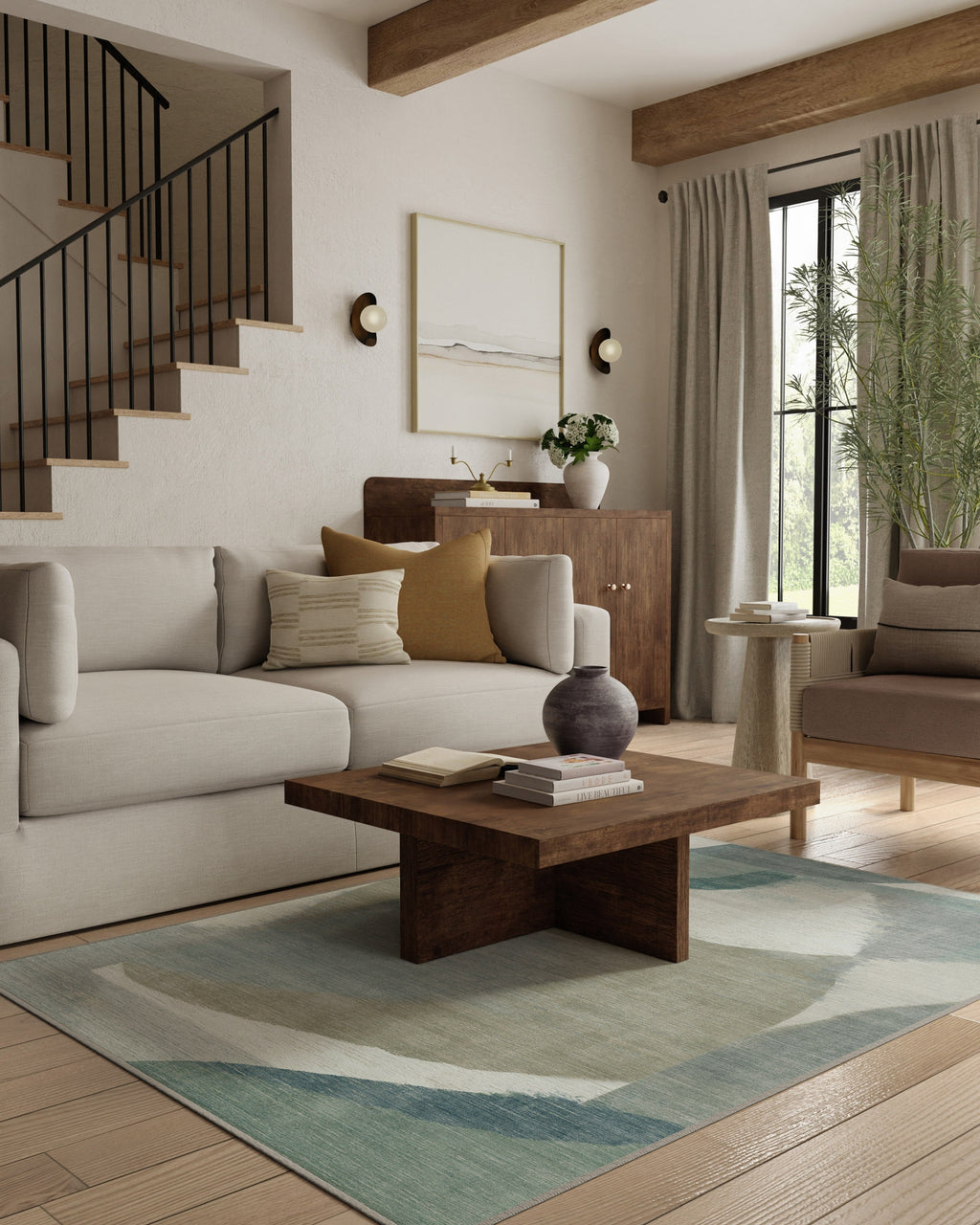 Vale Sage & Tan Rug