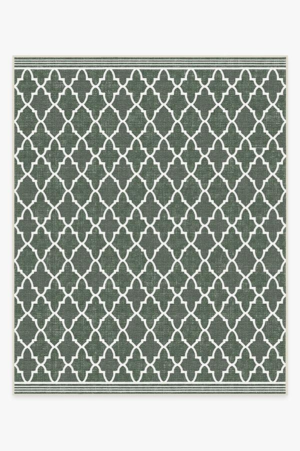 Varia Trellis Forest Green Outdoor Rug