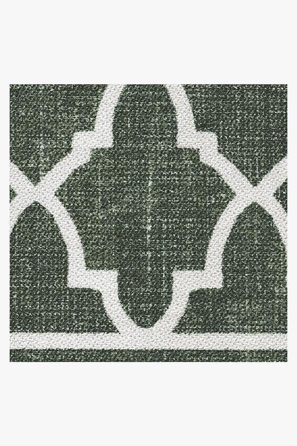 Varia Trellis Forest Green Outdoor Rug