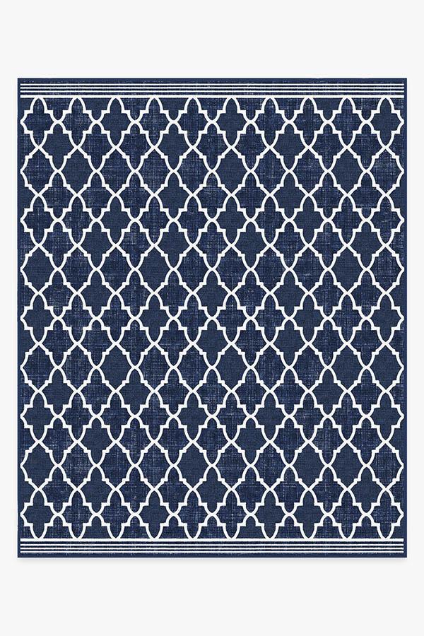 Varia Trellis Royal Blue Outdoor Rug