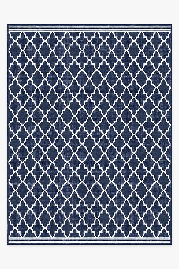Varia Trellis Royal Blue Outdoor Rug