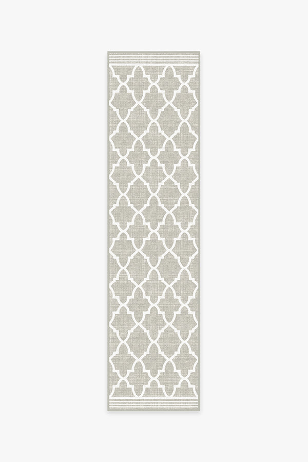 Varia Trellis Stone Outdoor Rug