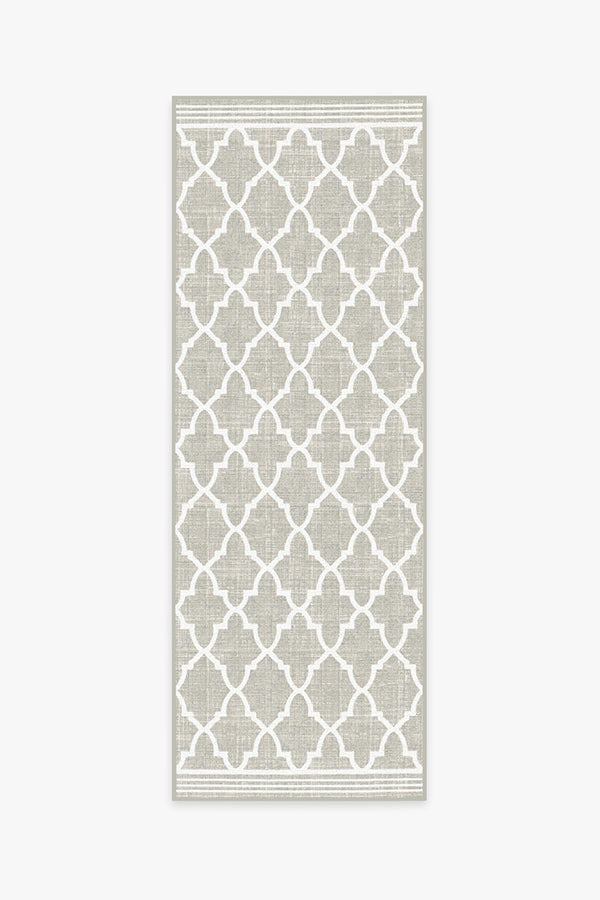 Varia Trellis Stone Outdoor Rug