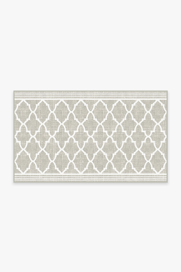 Varia Trellis Stone Outdoor Rug