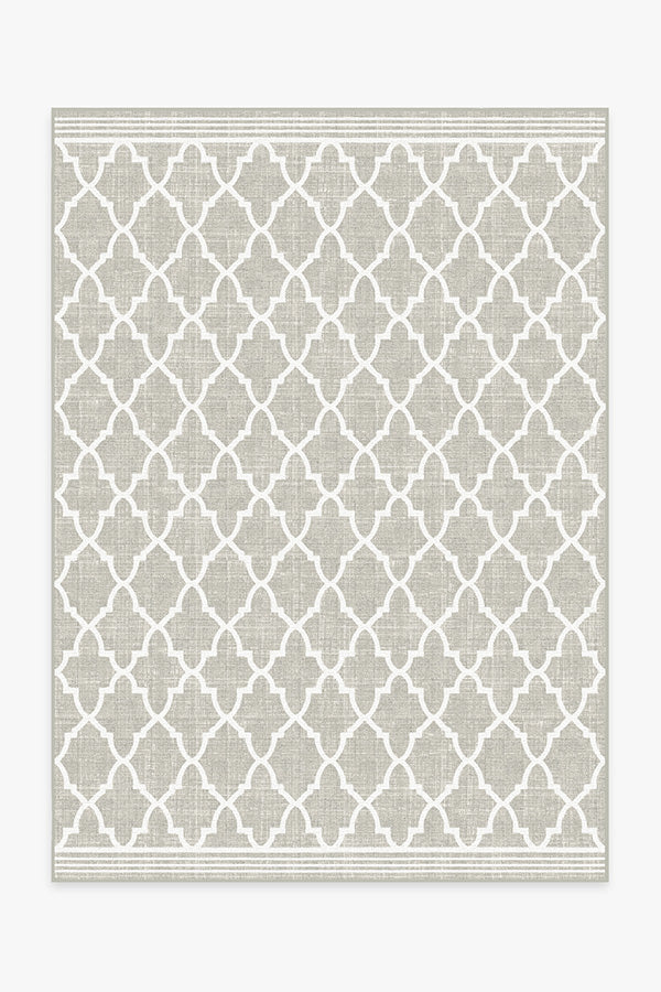 Varia Trellis Stone Outdoor Rug