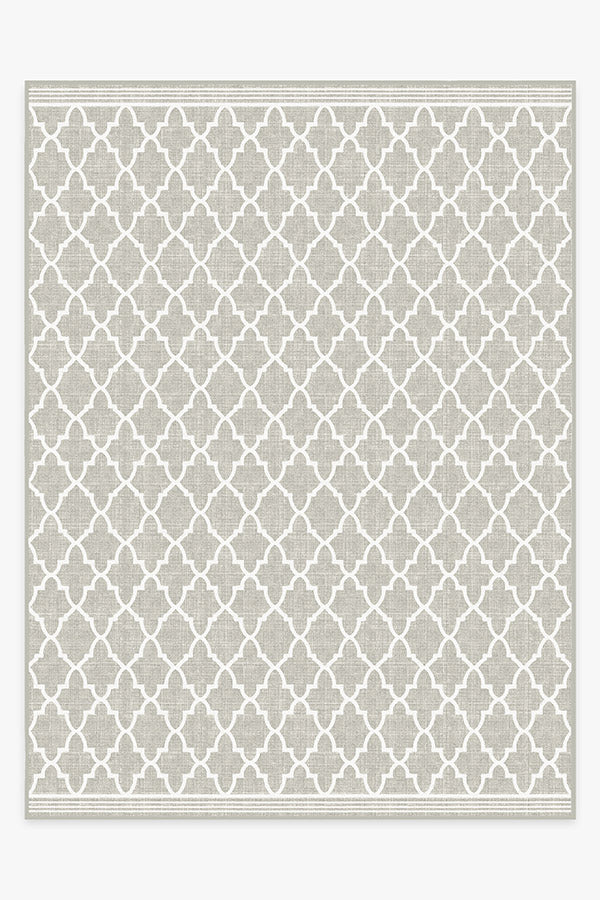 Varia Trellis Stone Outdoor Rug
