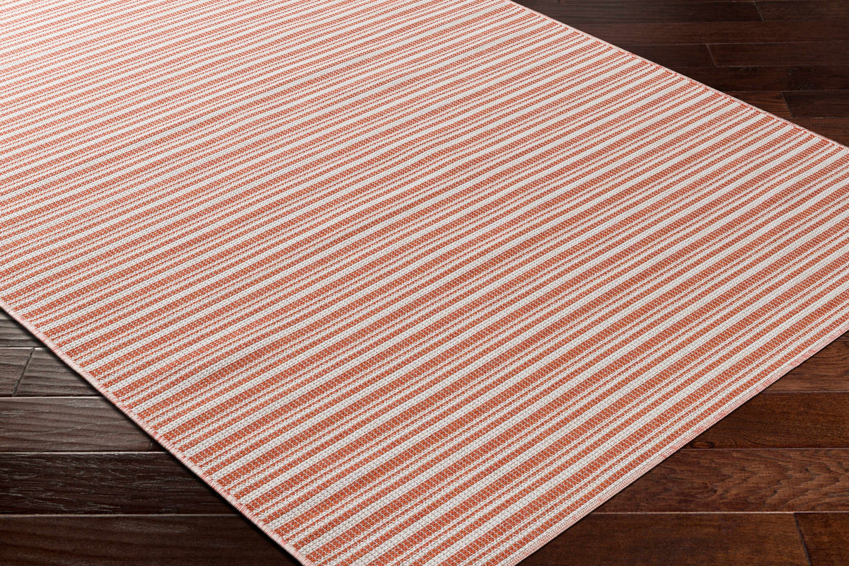 Greg Orange Outdoor Area Rug - Clearance