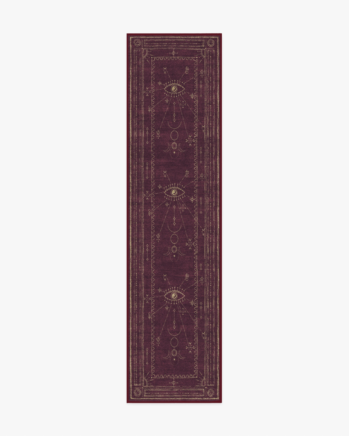 Velith Burgundy Flatwoven Rug