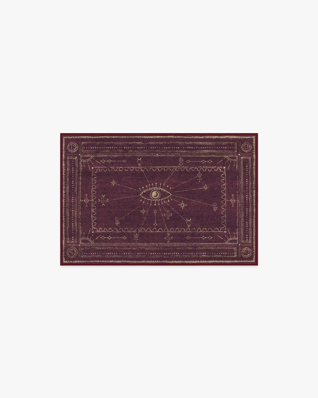 Velith Burgundy Flatwoven Rug