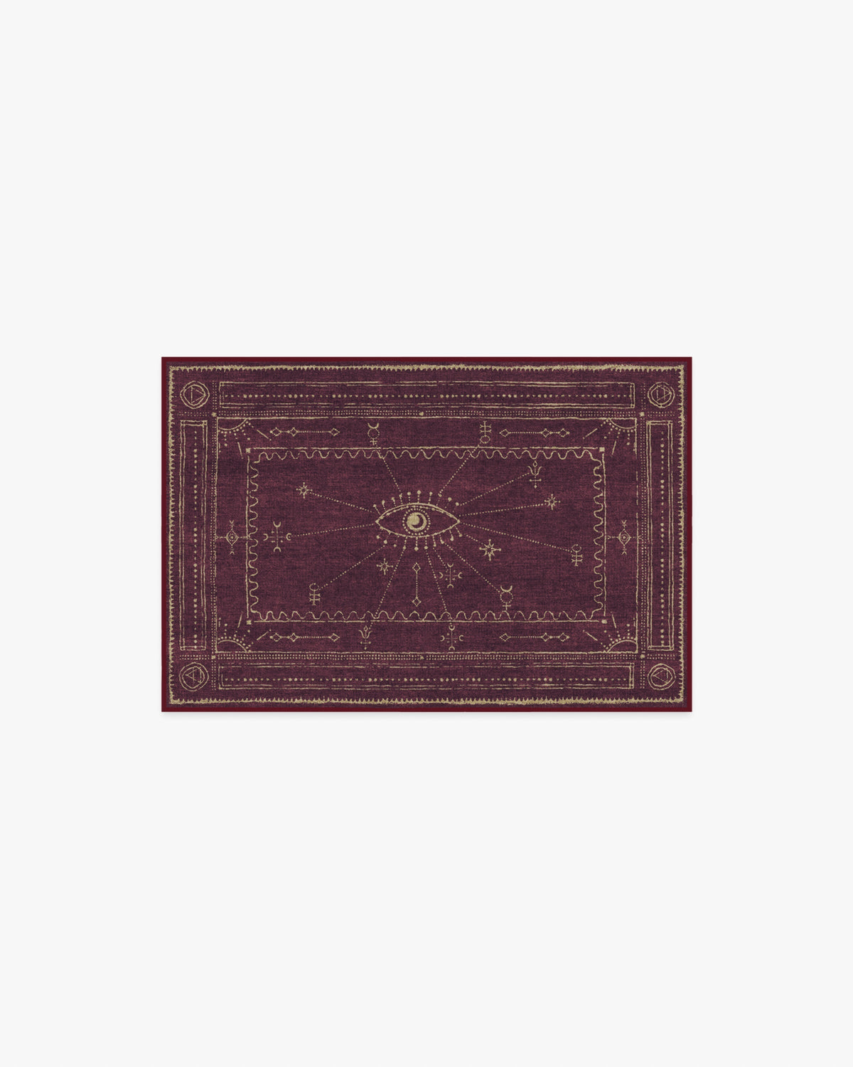 Velith Burgundy Flatwoven Rug