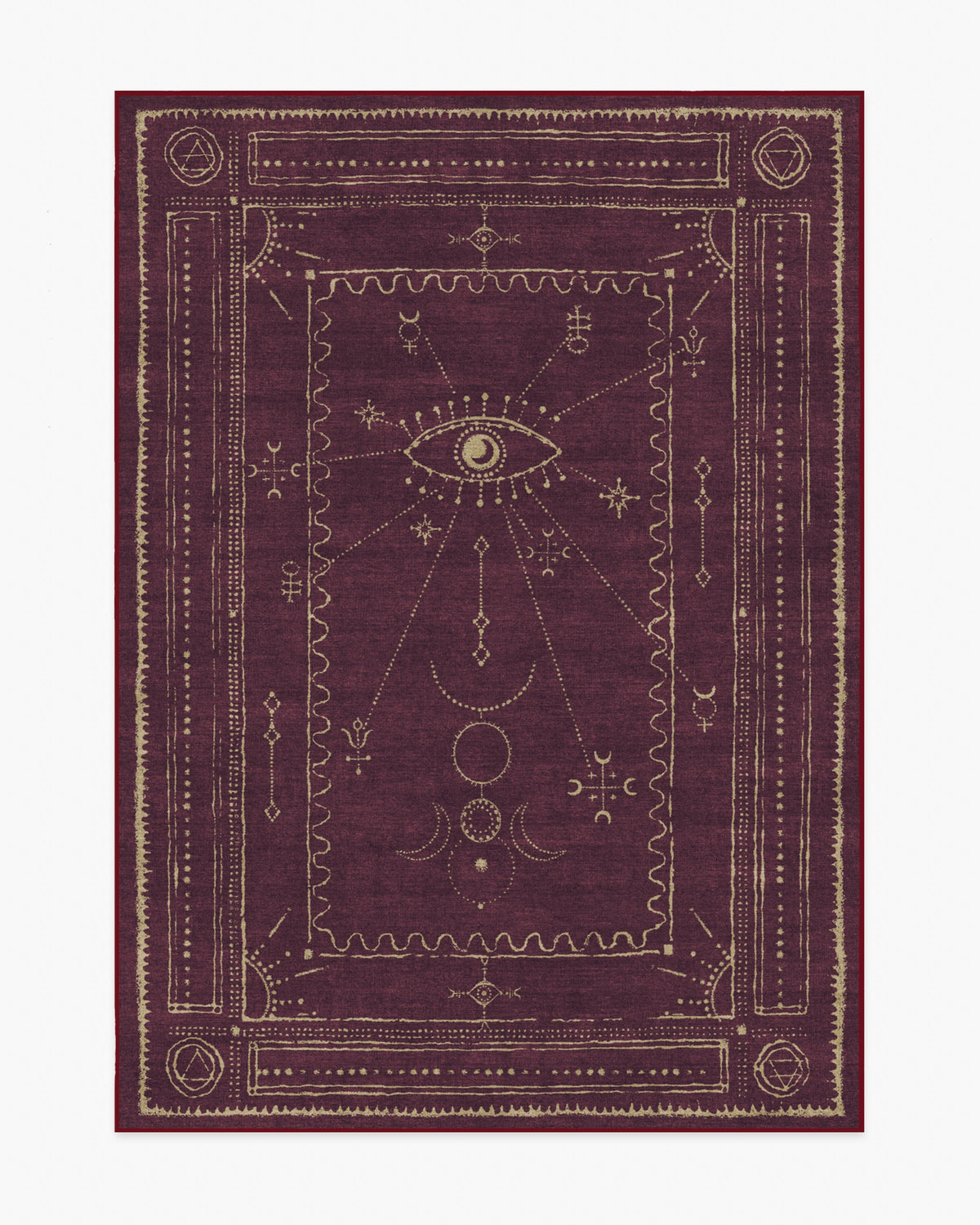 Velith Burgundy Flatwoven Rug