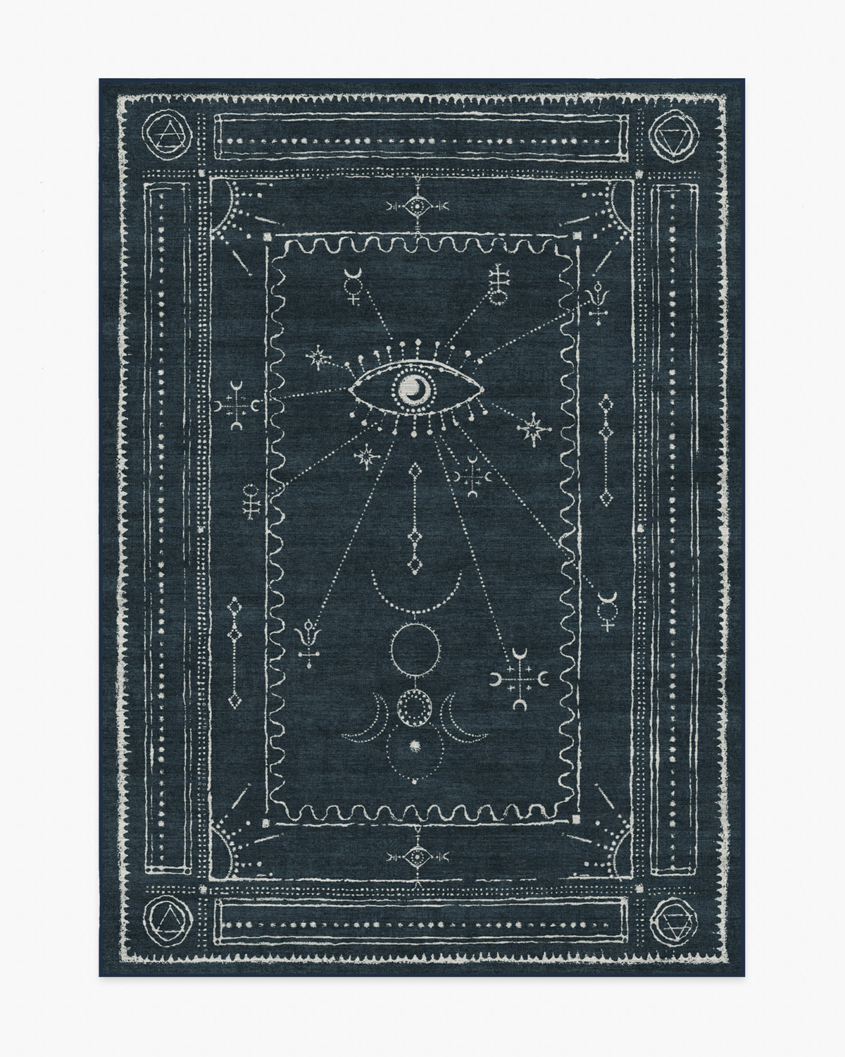 Velith Midnight Blue Flatwoven Rug
