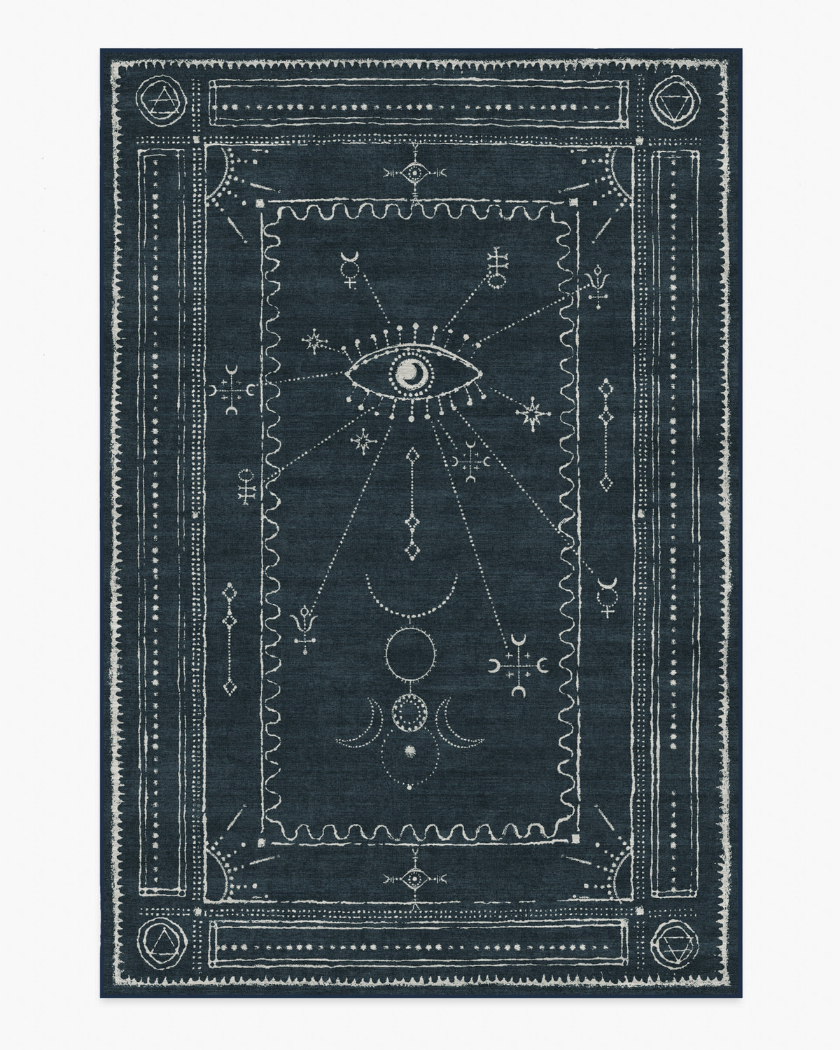 Velith Midnight Blue Flatwoven Rug
