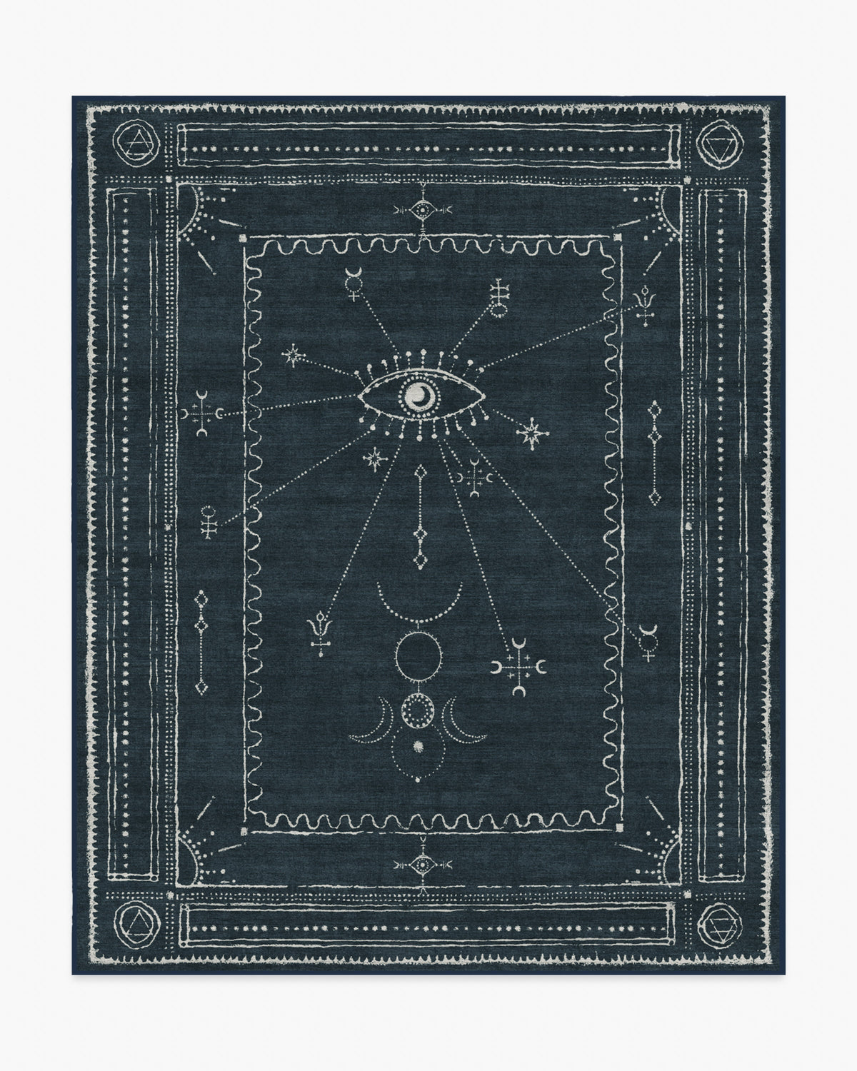 Velith Midnight Blue Flatwoven Rug