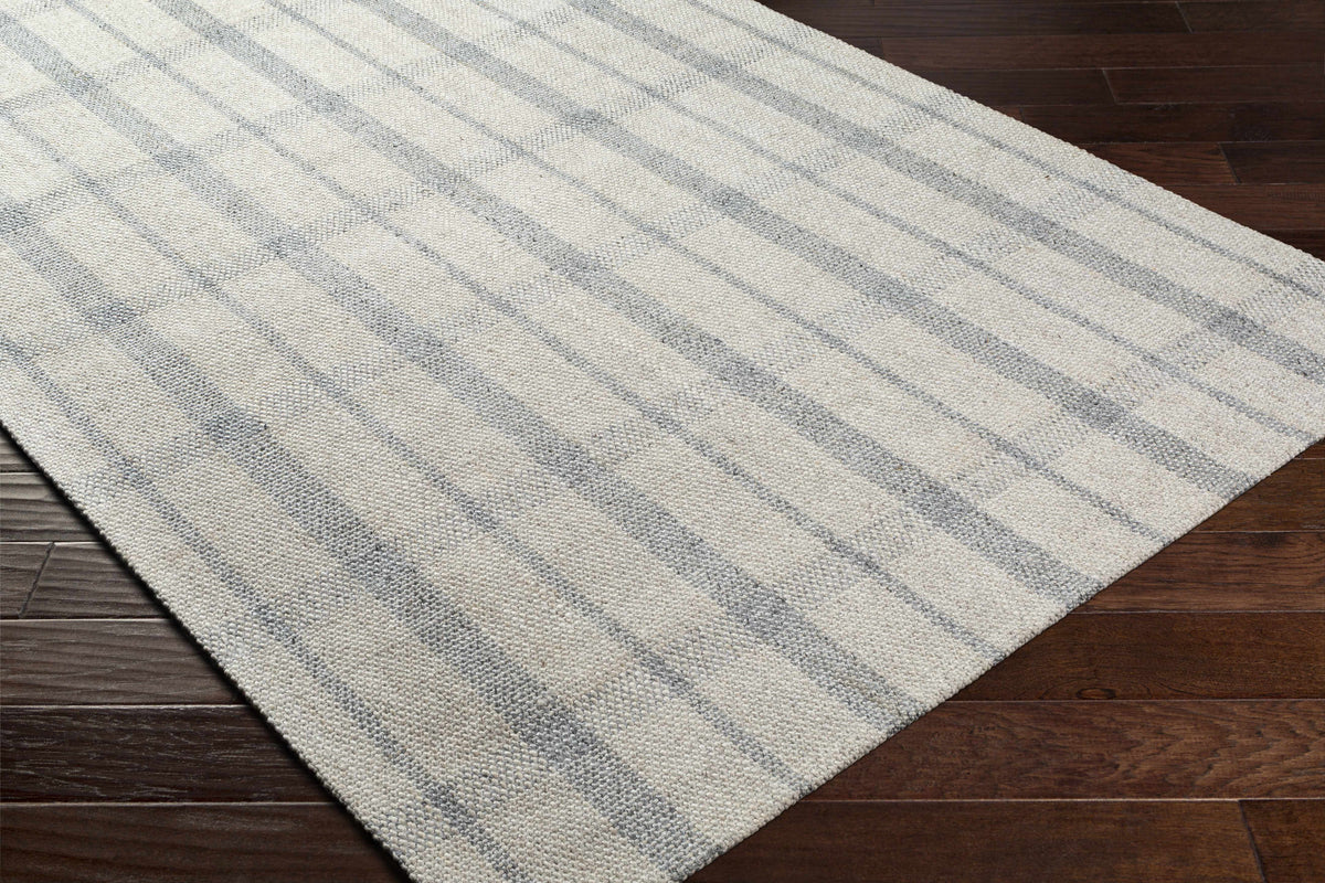 Verdon Light Gray Plaid Rug